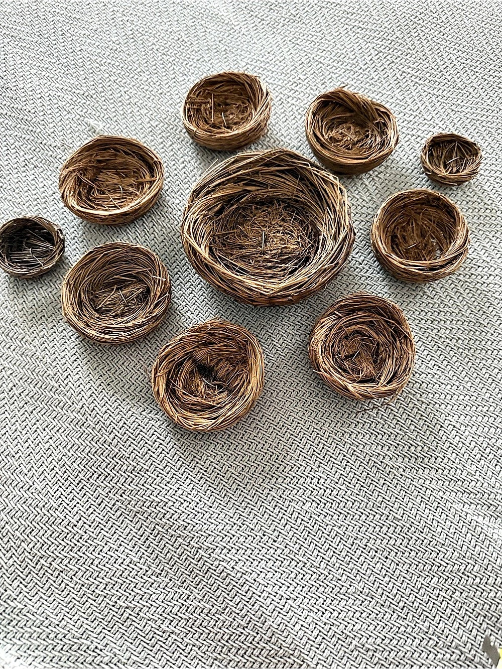 Small Woven Basket Set in Brown